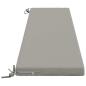 Preview: Bankkissen SOEST 100 % Polyester Grau 200 x 40 x 5 cm