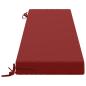 Preview: Bankkissen SOEST 100 % Polyester Weinrot 150 x 40 x 8 cm