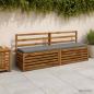 Preview: ARDEBO.de - Bankkissen SOEST 100 % Polyester Grau 170 x 40 x 5 cm