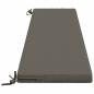 Preview: Bankkissen SOEST 100 % Polyester Grau 170 x 40 x 5 cm