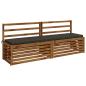 Preview: Bankkissen SOEST 100 % Polyester Anthrazit 170 x 40 x 5 cm