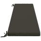 Preview: Bankkissen SOEST 100 % Polyester Anthrazit 170 x 40 x 5 cm