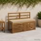 Preview: ARDEBO.de - Bankkissen SOEST 100 % Polyester Beige 120 x 40 x 8 cm