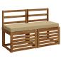 Preview: Bankkissen SOEST 100 % Polyester Beige 120 x 40 x 8 cm