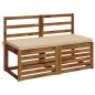 Preview: Bankkissen SOEST 100 % Polyester Creme 120 x 50 x 5 cm