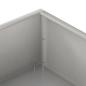 Preview: Garten-Pflanzgefäß Silber 100 x 100 x 20 cm Edelstahl