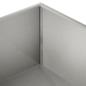 Preview: Garten-Pflanzgefäß Silber 100 x 100 x 30 cm Edelstahl
