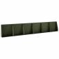 Preview: St?tzmauer 6 stk. 40 x 12 x 30 cm Stahl Olivgr?n