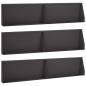 Preview: ARDEBO.de - Stützmauer 6 stk. 100 x 12 x 40 cm Stahl Schwarz