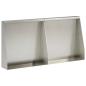 Preview: ARDEBO.de - Stützmauer 2 stk. 40 x 12 x 30 cm Edelstahl Silber