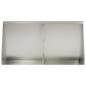 Preview: Stützmauer 2 stk. 40 x 12 x 30 cm Edelstahl Silber