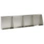 Preview: St?tzmauer 4 stk. 40 x 12 x 40 cm Edelstahl Silber