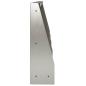 Preview: St?tzmauer 4 stk. 40 x 12 x 40 cm Edelstahl Silber