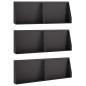 Preview: Stützmauer 6 stk. 60 x 12 x 50 cm Stahl Schwarz