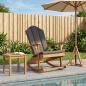 Preview: ARDEBO.de - Garten Adirondack Schaukelstuhl Natur Massivholz Teak