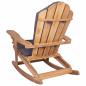 Preview: Garten Adirondack Schaukelstuhl Natur Massivholz Teak