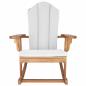 Preview: Garten Adirondack Schaukelstuhl Natur Massivholz Teak