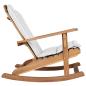 Preview: Garten Adirondack Schaukelstuhl Natur Massivholz Teak