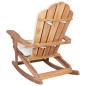 Preview: Garten Adirondack Schaukelstuhl Natur Massivholz Teak