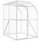 Preview: ARDEBO.de - Hühnerunterkunft Silber 200 x 200 x 215 cm Verzinkter Stahl