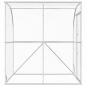 Preview: Hühnerunterkunft Silber 200 x 200 x 215 cm Verzinkter Stahl