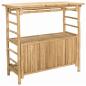 Preview: Outdoor Bar Tisch und Hocker 3 stk. Natur Bambus