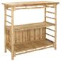Preview: Outdoor Bar Tisch und Hocker 3 stk. Natur Bambus