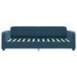 Preview: Tagesbett Ausziehbar Blau 90x200 cm Samt
