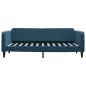 Preview: Tagesbett Ausziehbar mit Schubladen Blau 90x200 cm Samt