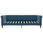 Preview: Tagesbett Ausziehbar Blau 90x200 cm Samt