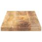 Preview: Tischplatte 80x30x2,5 cm Rechteckig Massivholz Mango