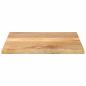 Preview: Tischplatte 70x70x2,5 cm Quadratisch Massivholz Mango