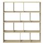 Preview: Bücherregal Sonoma-Eiche 132x29x141,5 cm Holzwerkstoff