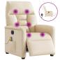 Preview: Massagesessel Elektrisch Beige Mikrofasergewebe