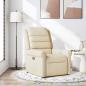 Preview: ARDEBO.de - Relaxsessel Creme Stoff