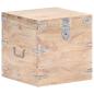 Preview: ARDEBO.de - Truhe 40x40x40 cm Akazie Massivholz