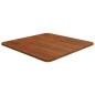 Preview: ARDEBO.de - Tischplatte Quadratisch Dunkelbraun 50x50x1,5cm Eiche Behandelt