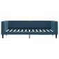Preview: Tagesbett Ausziehbar mit Schubladen Blau 90x200 cm Samt