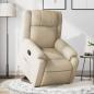 Preview: ARDEBO.de - Relaxsessel mit Aufstehhilfe Creme Stoff