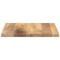 Preview: Tischplatte 40x40x2,5 cm Quadratisch Massivholz Mango