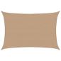 Preview: Sonnensegel 160 g/m² Taupe 5x7 m HDPE