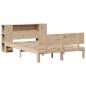 Preview: Massivholzbett mit Regal ohne Matratze 135x190 cm Kiefer