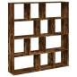 Preview: B?cherregal R?uchereiche 132x29x141,5 cm Holzwerkstoff