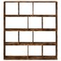 Preview: B?cherregal R?uchereiche 132x29x141,5 cm Holzwerkstoff