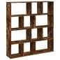 Preview: B?cherregal R?uchereiche 132x29x141,5 cm Holzwerkstoff