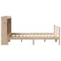 Preview: Massivholzbett mit Regal ohne Matratze 135x190 cm Kiefernholz