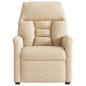 Preview: Relaxsessel mit Aufstehhilfe Elektrisch Creme Mikrofasergewebe