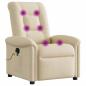 Preview: Massagesessel Creme Stoff