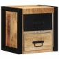 Preview: Nachttisch 40x35x40 cm Raues Mango-Massivholz
