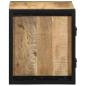 Preview: Nachttisch 40x35x40 cm Raues Mango-Massivholz